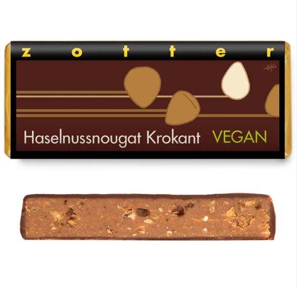 Bio-Zotter-Schokolade "Haselnussnougat Krokant" BA